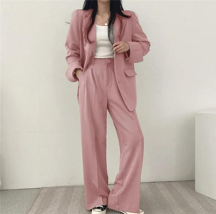 Hailey | Women’s Tailored Suit Set with Long Blazer