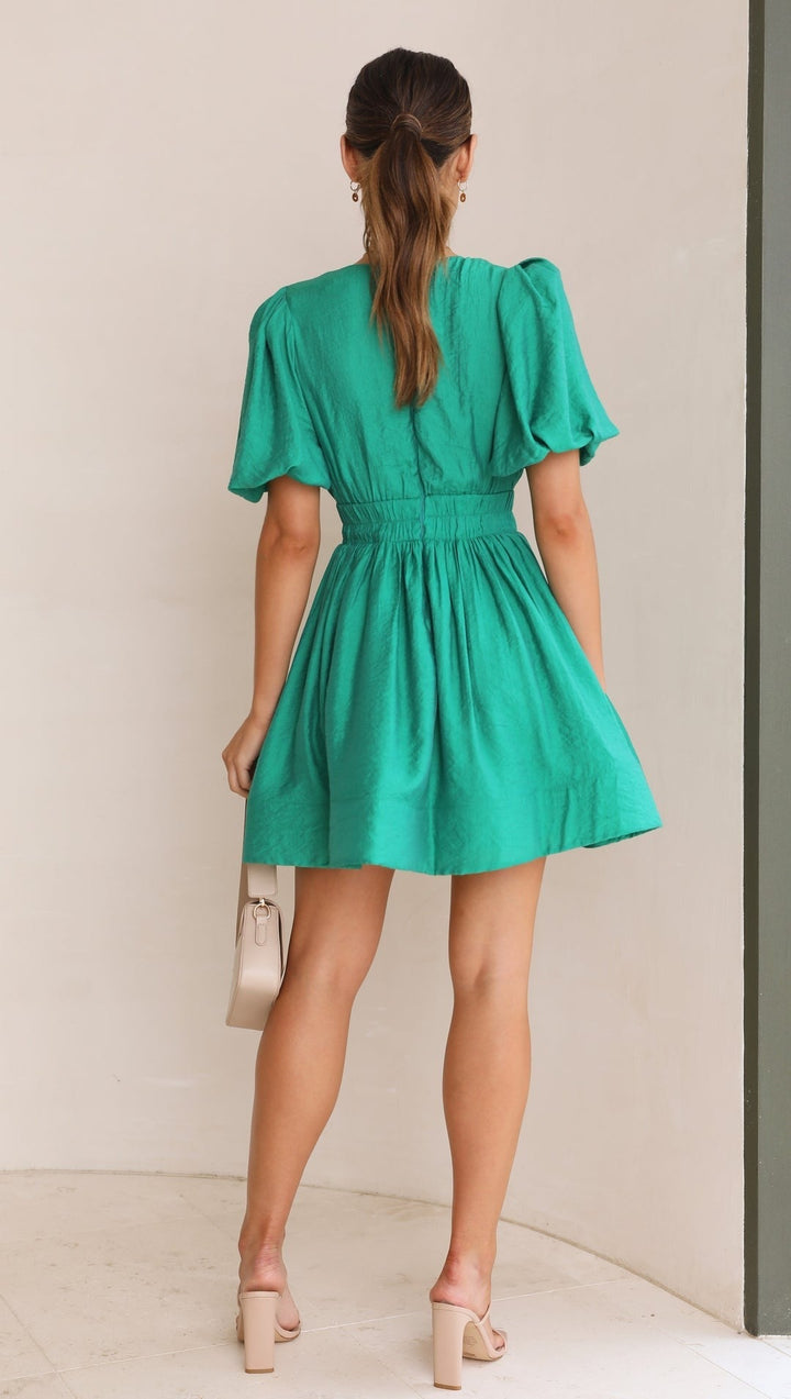 Katie | Women’s Spring Puff Sleeve Mini Dress