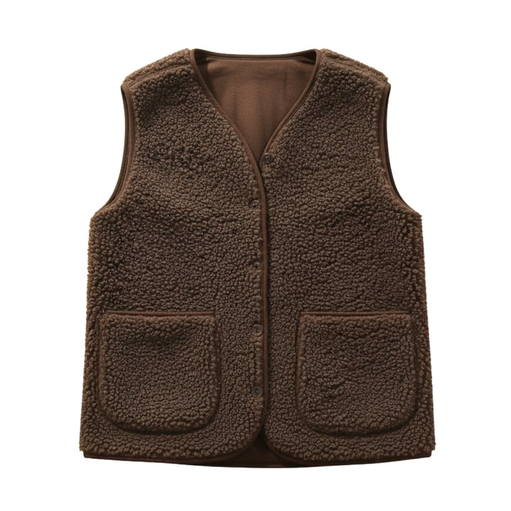 Ella | Women’s Spring Casual Warm Sherpa Vest