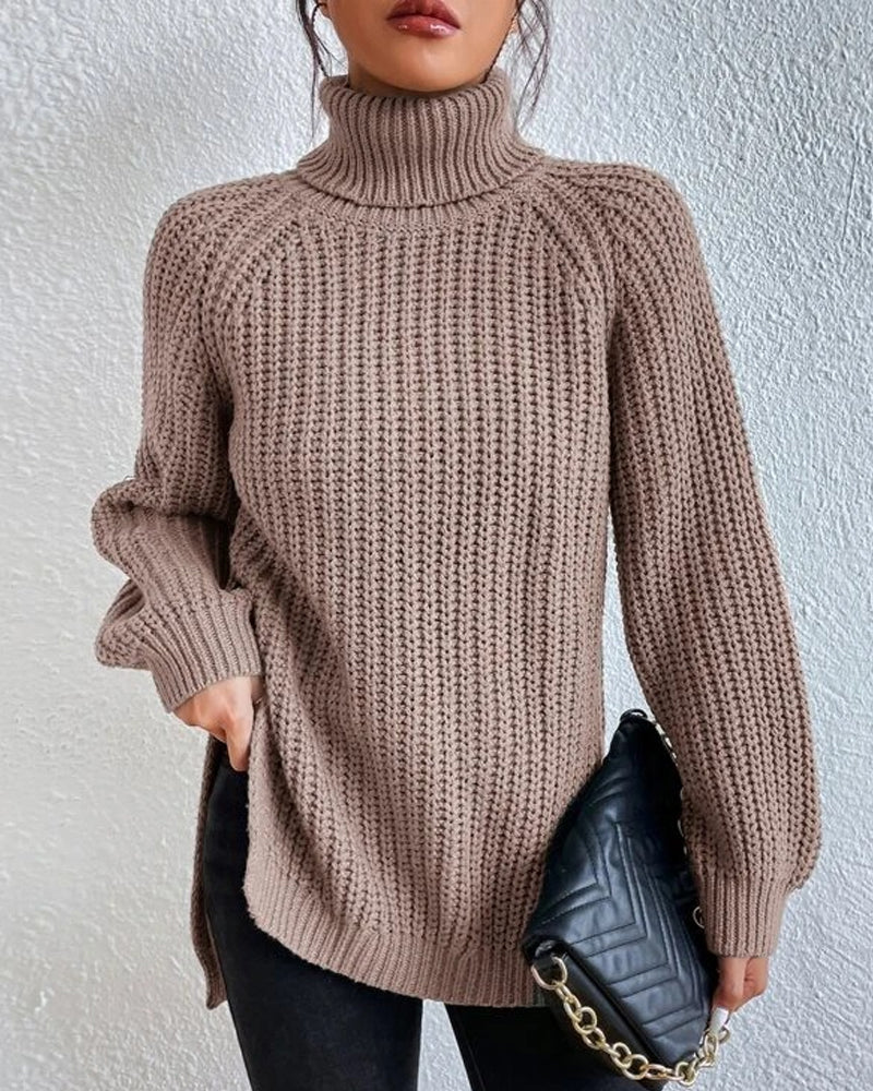 Beatrice | Women’s Winter Ribbed Turtleneck Sweater