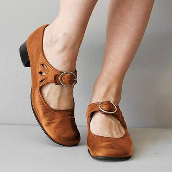 Anna | Women Spring Buckle Strap Shoes