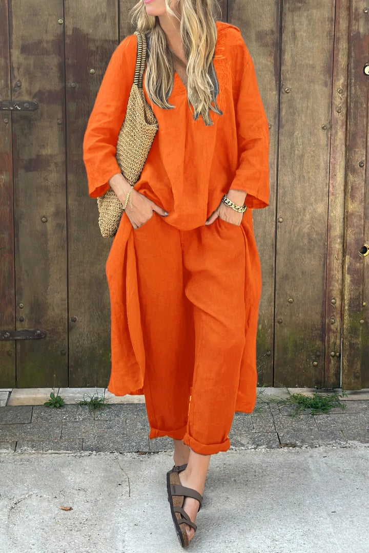 Florence | Women’s Relaxed Long Tunic and Pant Set