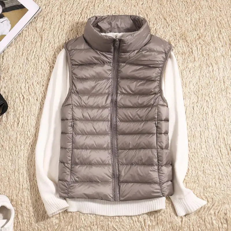 Rose | Women’s Lightweight Zip Front Puffer Vest