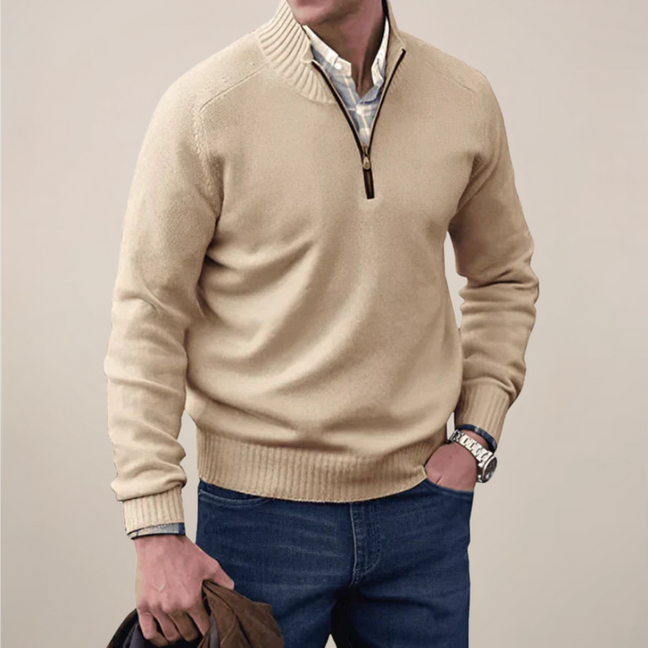 Will | Men’s Spring Half-Zipped Knit Sweater