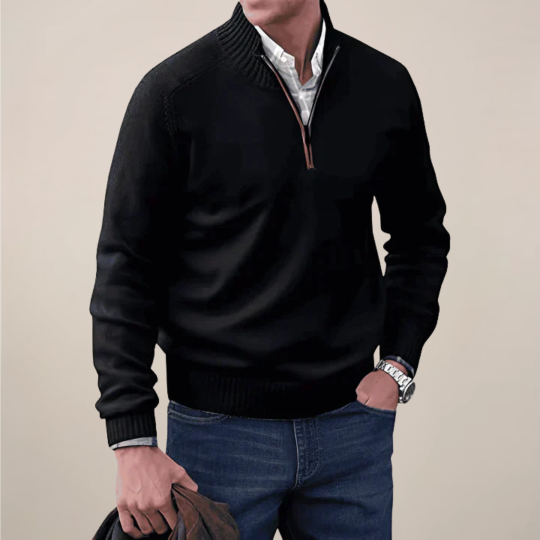 Will | Men’s Spring Half-Zipped Knit Sweater