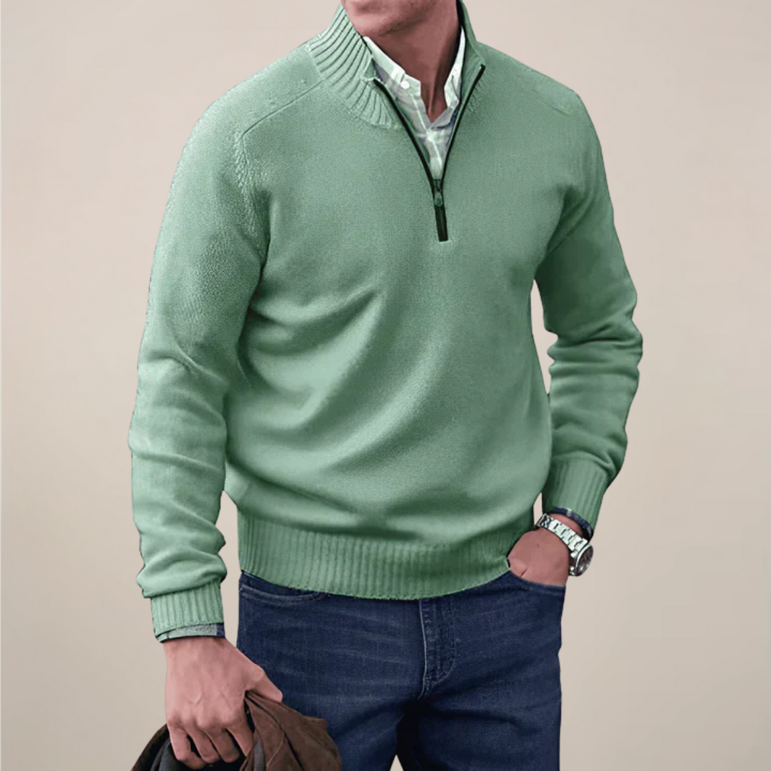 Will | Men’s Spring Half-Zipped Knit Sweater