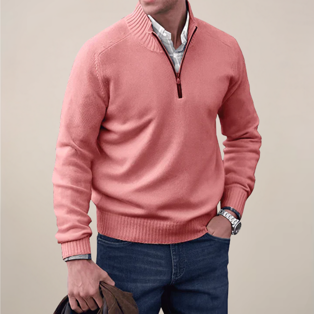 Will | Men’s Spring Half-Zipped Knit Sweater