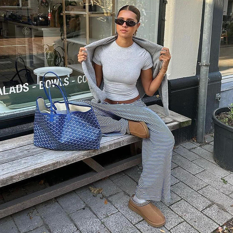 Hannah | Women’s Spring Striped Relaxed Pants