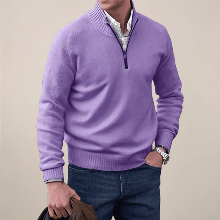 Will | Men’s Spring Half-Zipped Knit Sweater