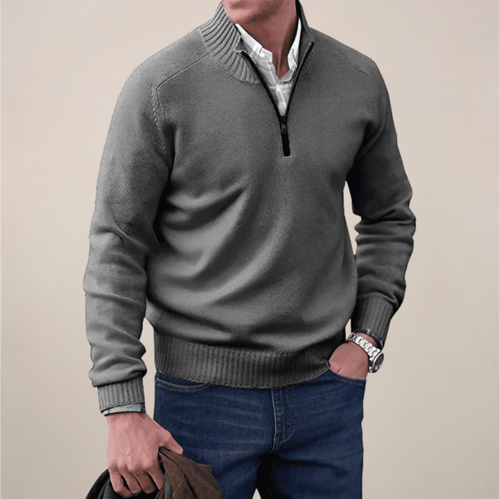 Will | Men’s Spring Half-Zipped Knit Sweater