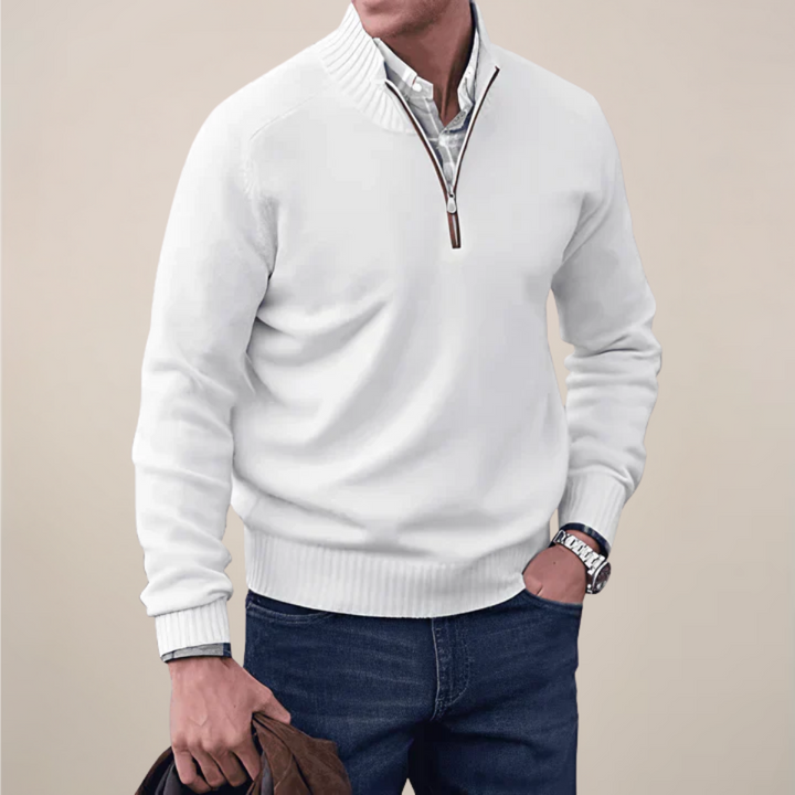 Will | Men’s Spring Half-Zipped Knit Sweater