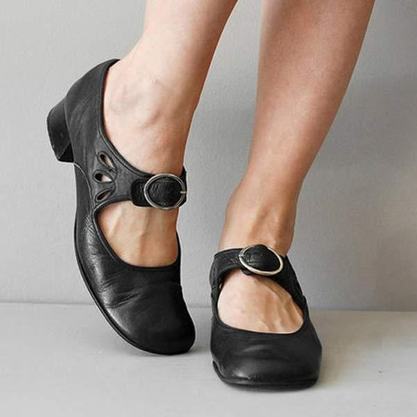 Anna | Women Spring Buckle Strap Shoes