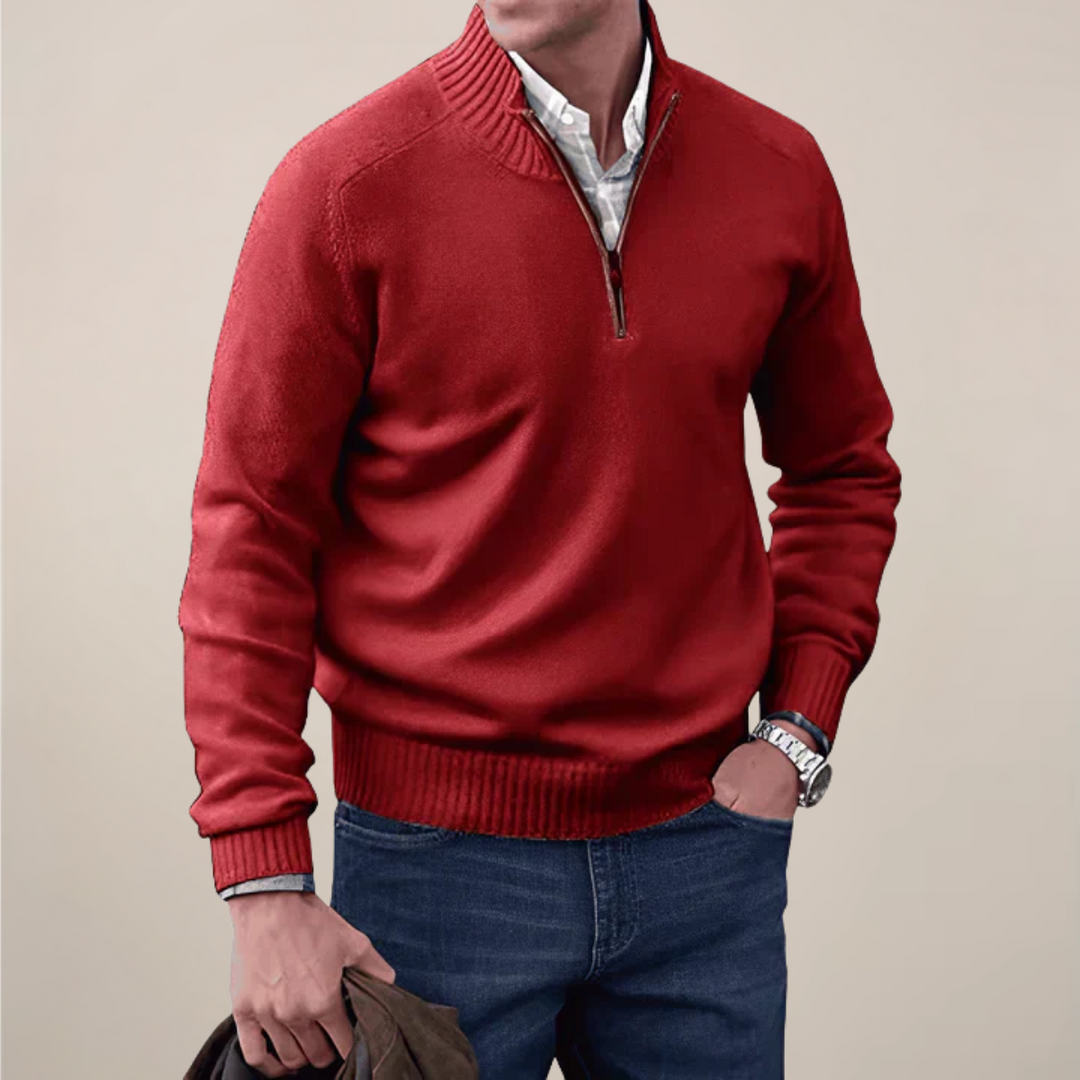 Will | Men’s Spring Half-Zipped Knit Sweater