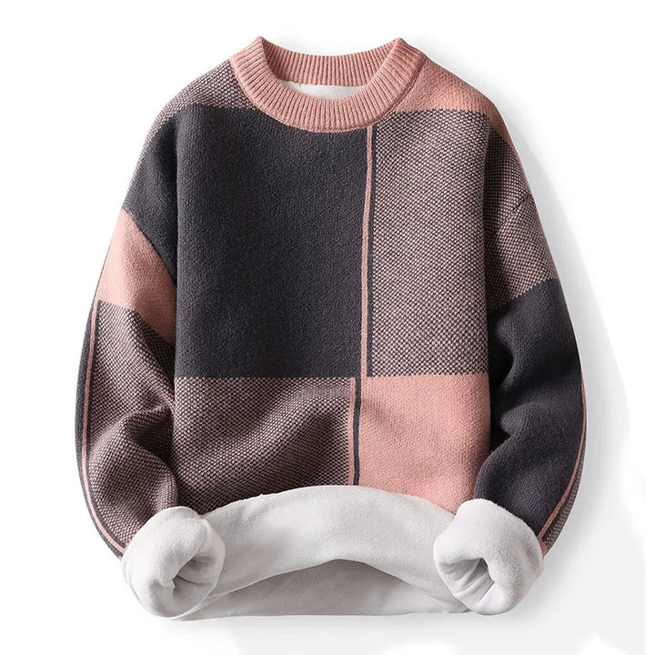 Pete | Men Spring Colorblock Crewneck Sweater