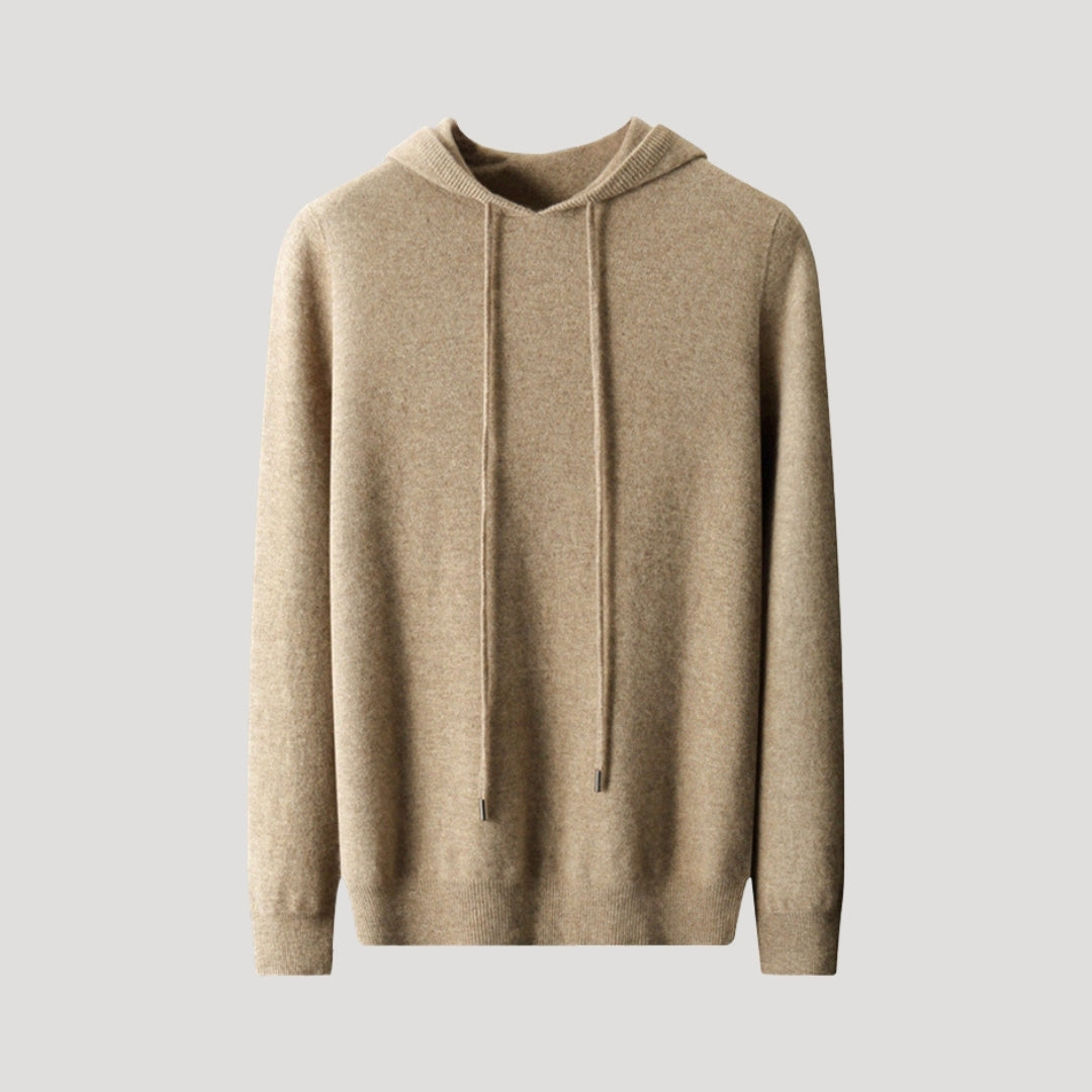 Derek | Spring Cashmere Hooded Knit Pullover