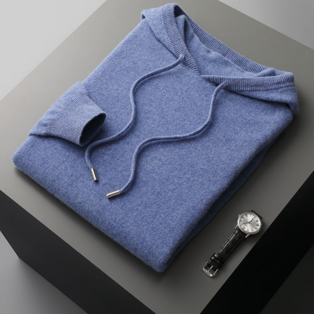 Derek | Spring Cashmere Hooded Knit Pullover