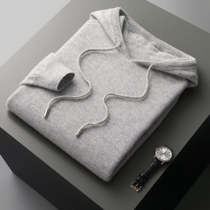 Derek | Spring Cashmere Hooded Knit Pullover