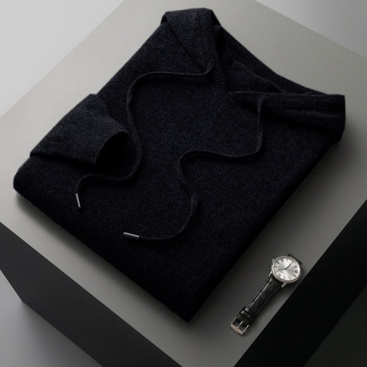 Derek | Spring Cashmere Hooded Knit Pullover