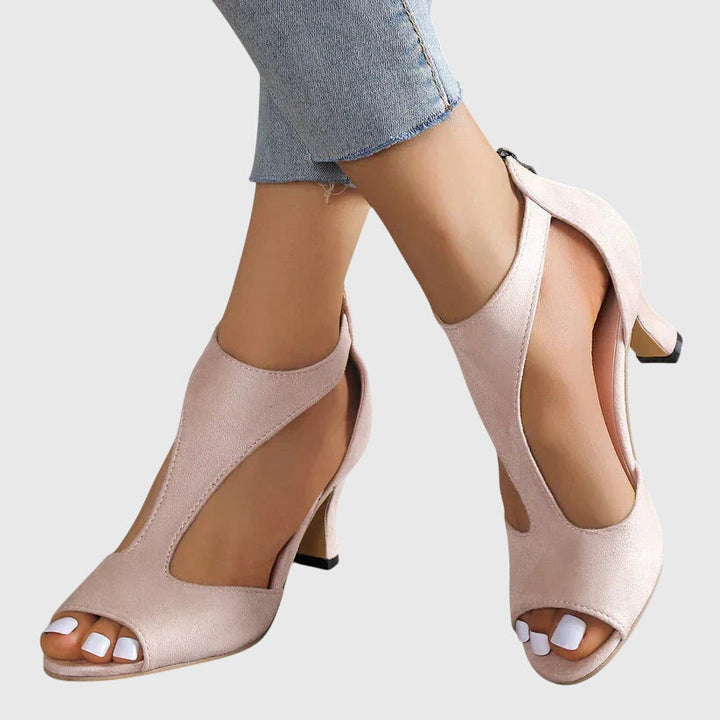 Elizabeth | Women Spring Cutout Open Toe Heels