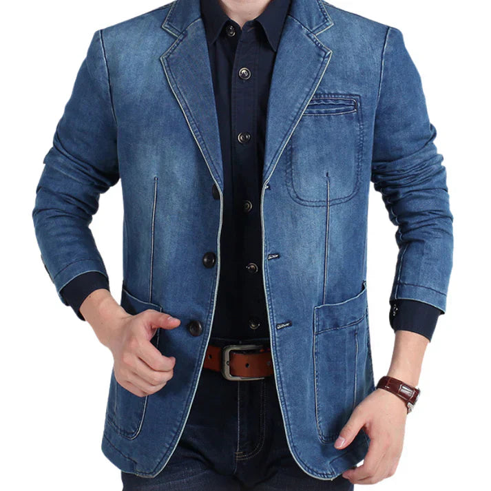 Aiden | Men’s Trendy Formal Casual Denim Blazer
