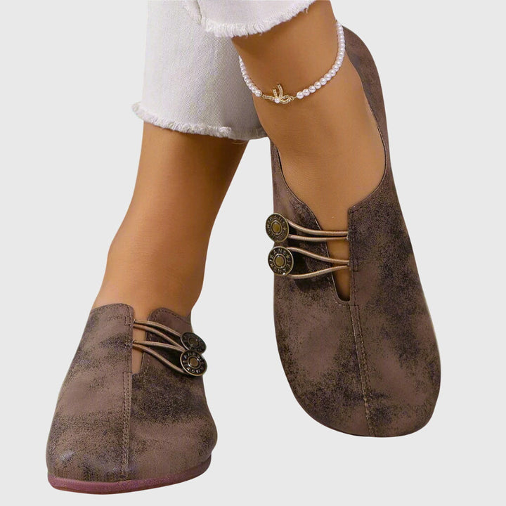 Evelyn | Women Spring Casual Slip-On Button Flats