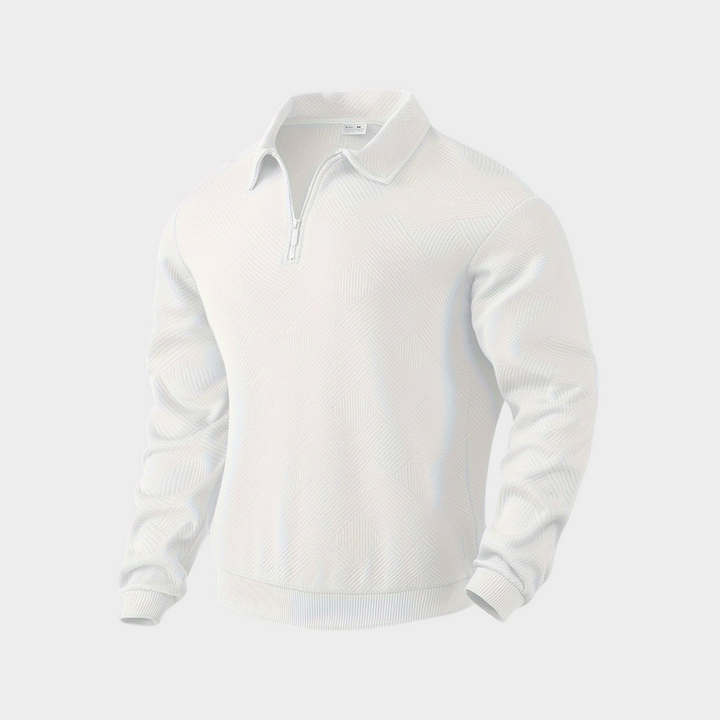 Vince | Men’s Casual Textured Design Half Zip Sweater