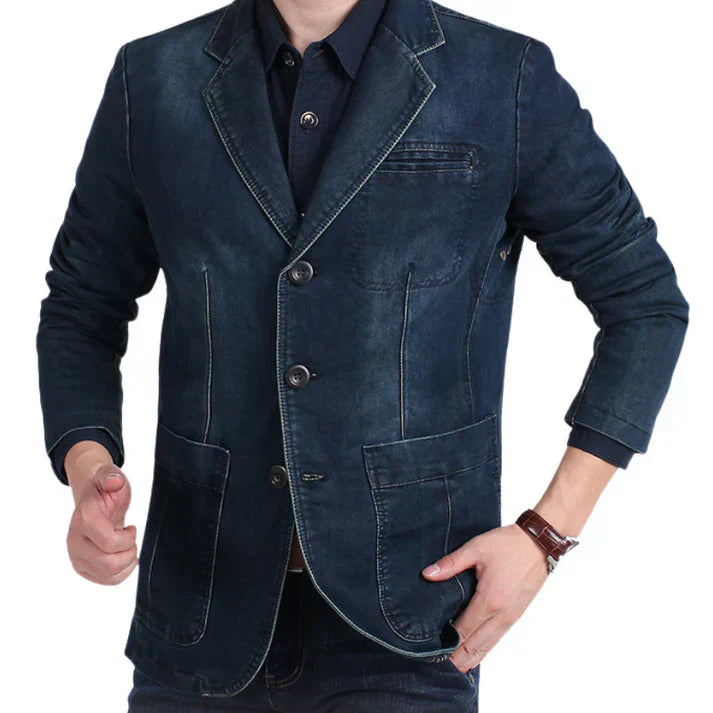 Aiden | Men’s Trendy Formal Casual Denim Blazer