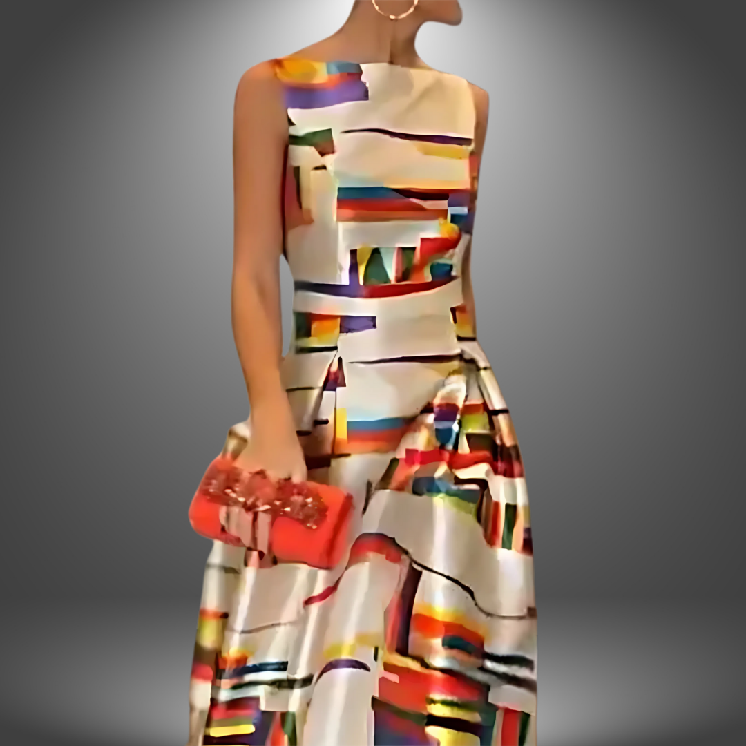 Sarah | Women’s Stylish Colorblock Maxi Dress