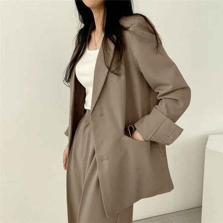 Hailey | Women’s Tailored Suit Set with Long Blazer