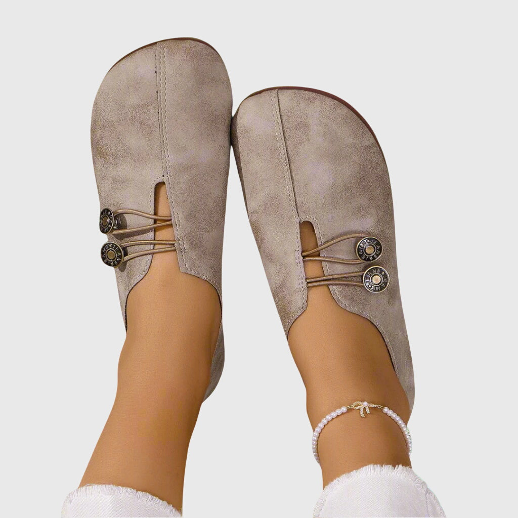 Evelyn | Women Spring Casual Slip-On Button Flats