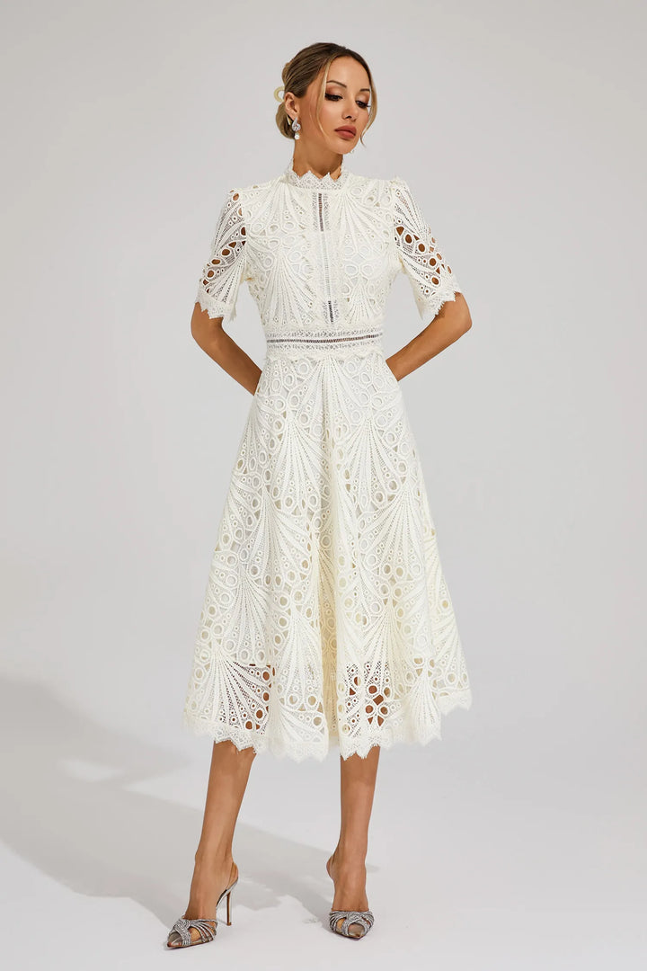 Willow | Women’s Chic Lace Midi Dress