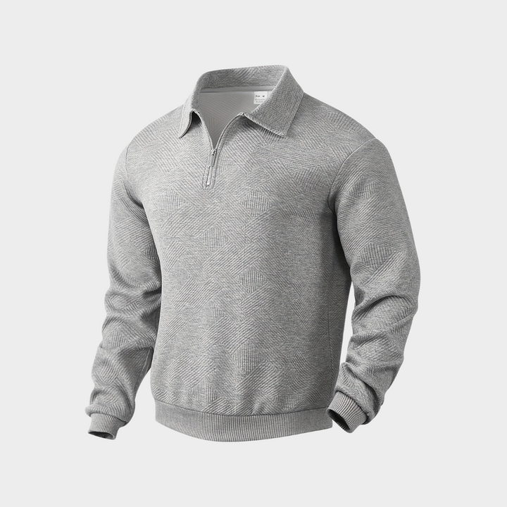 Vince | Men’s Casual Textured Design Half Zip Sweater