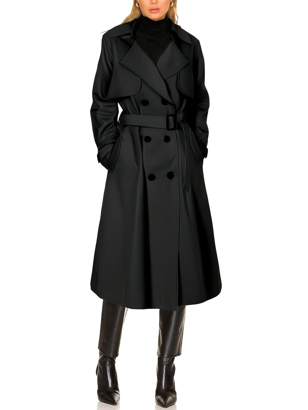 Caitlyn | Women’s Elegant Longline Office Trench Coat