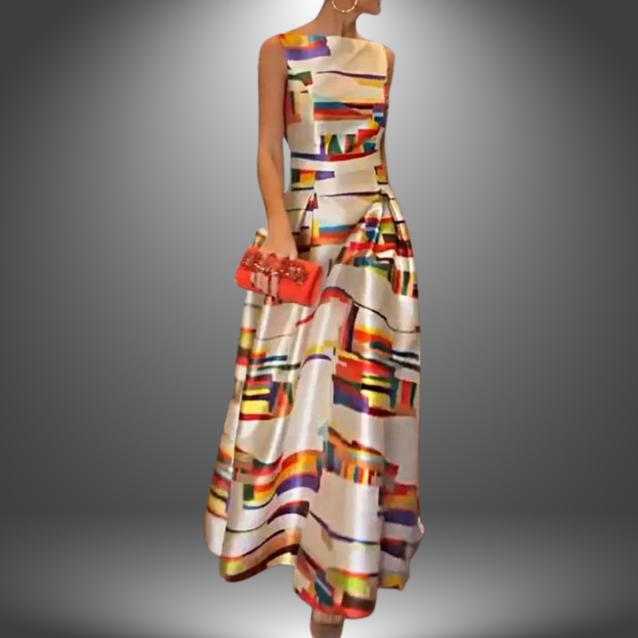 Sarah | Women’s Stylish Colorblock Maxi Dress