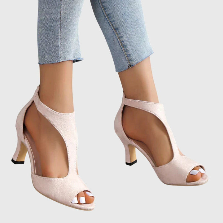 Elizabeth | Women Spring Cutout Open Toe Heels