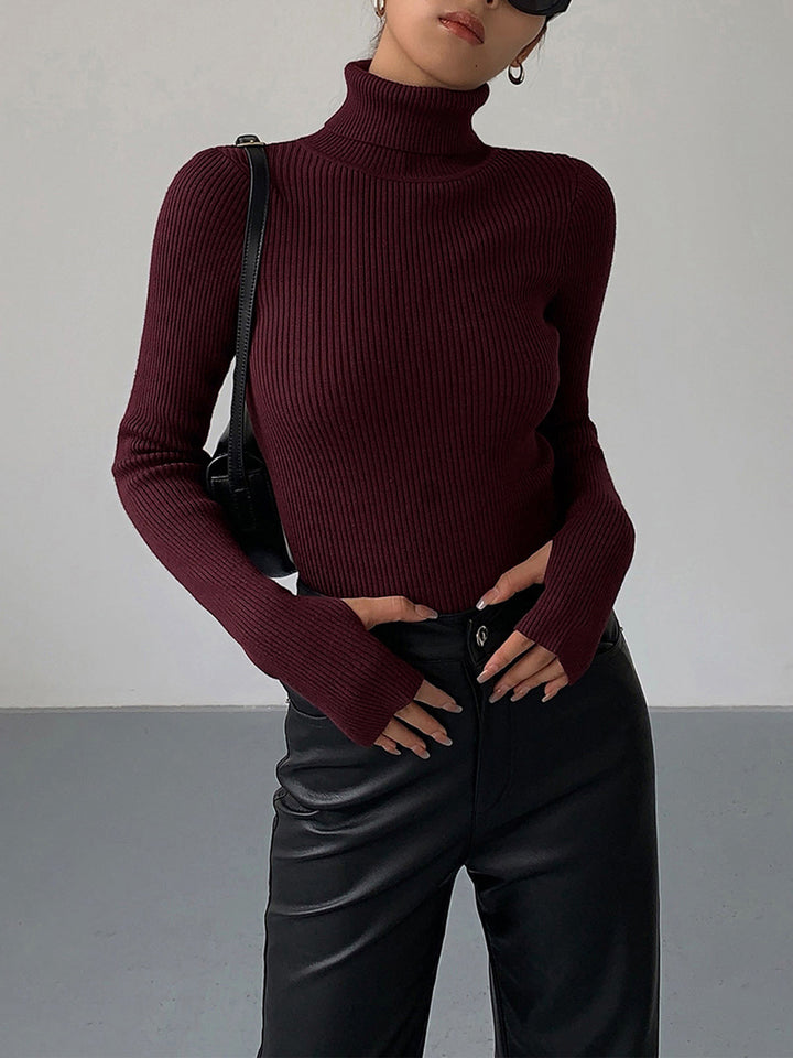 Lucy | Women’s Spring Stylish Ribbed Turtleneck Sweater