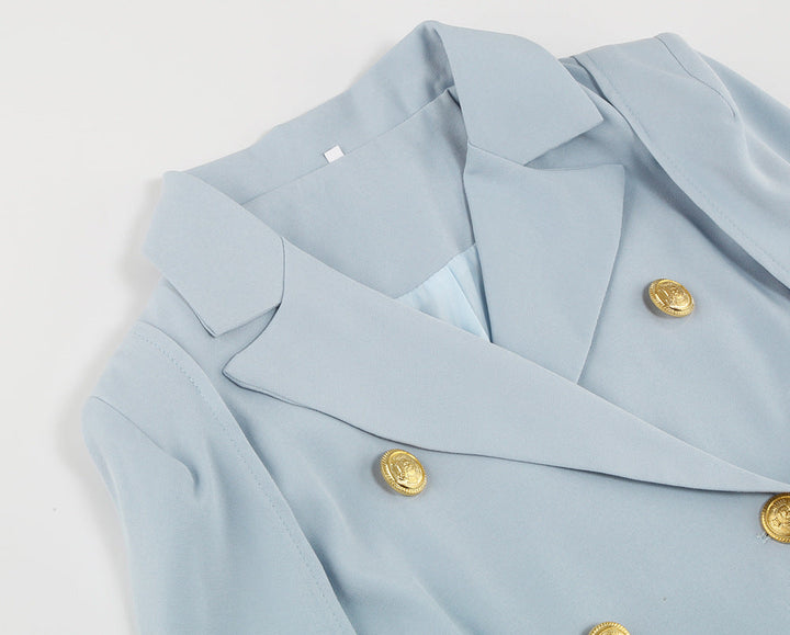 Eleanor | Women Double Breasted Cape Dress with Belt