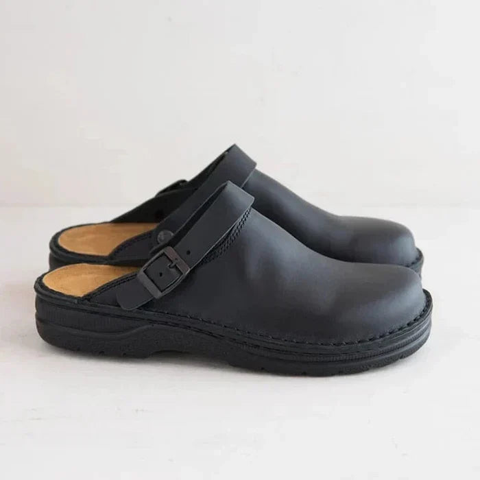 Arthur | Stylish Men’s Leather Slipper Clogs