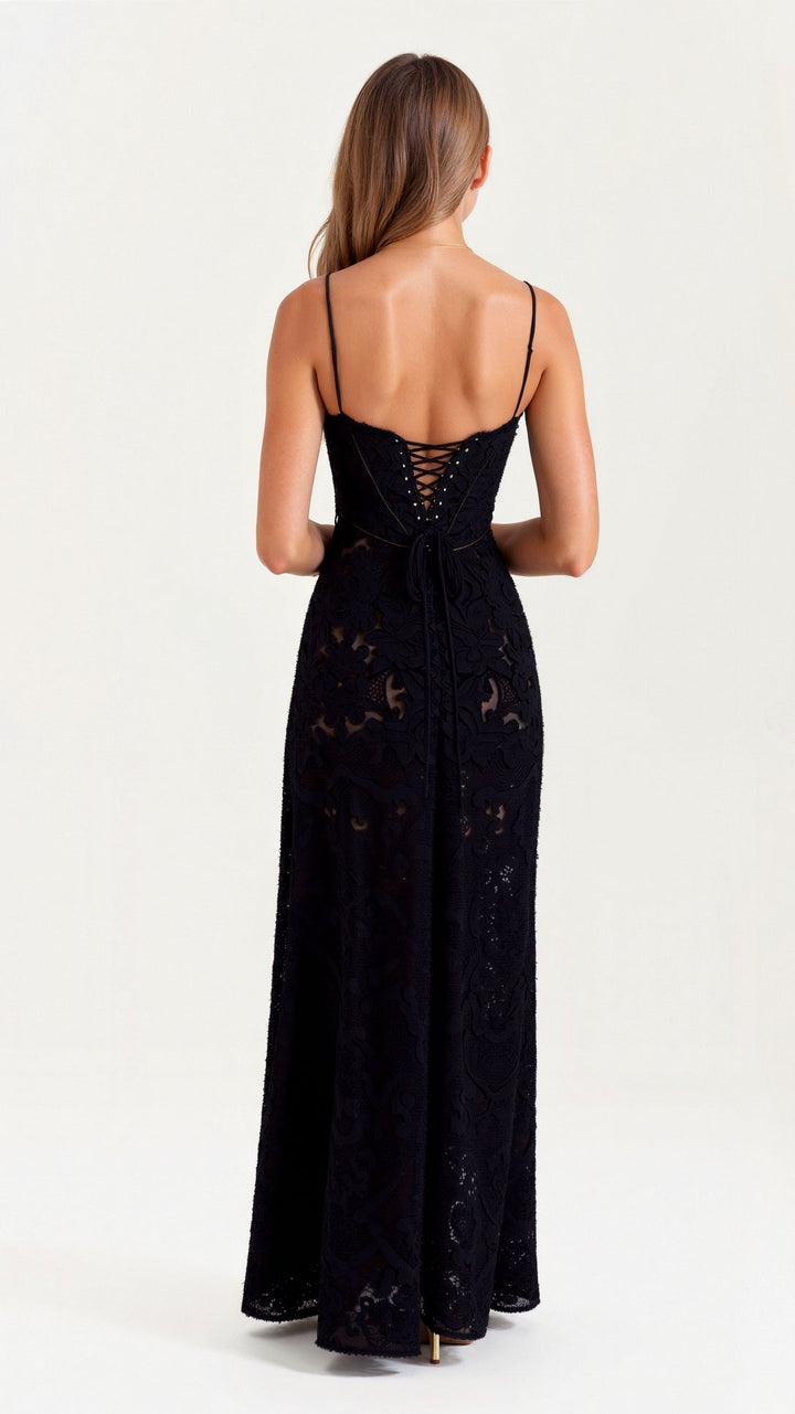 Donna | Women Wedding Guest Bustier Maxi Dress