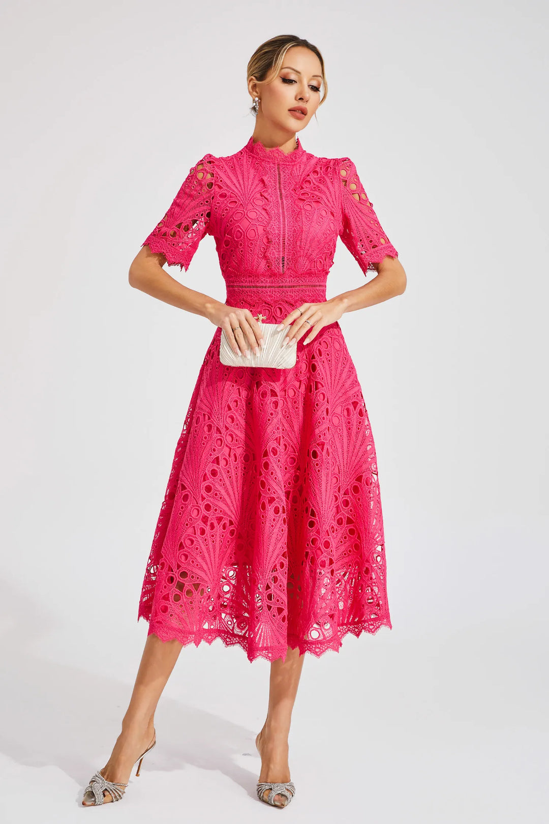 Willow | Women’s Chic Lace Midi Dress