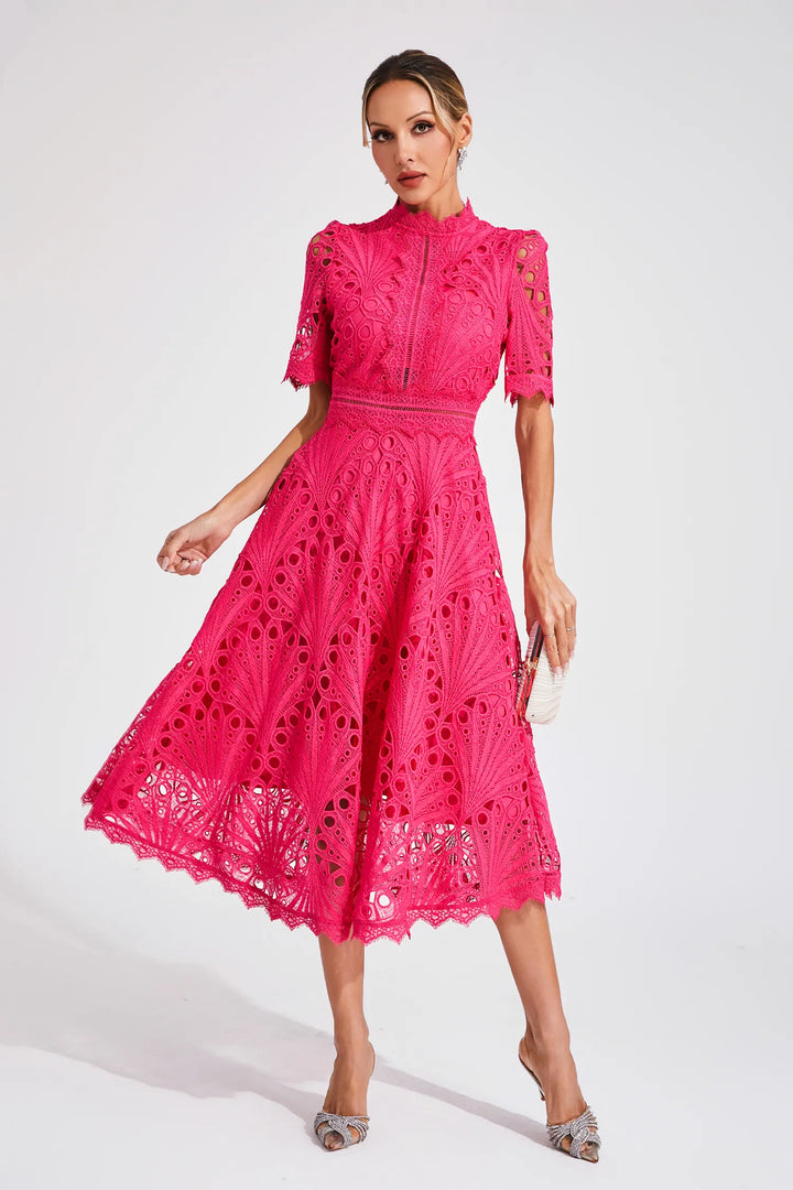 Willow | Women’s Chic Lace Midi Dress