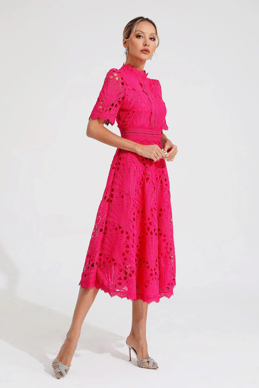 Willow | Women’s Chic Lace Midi Dress