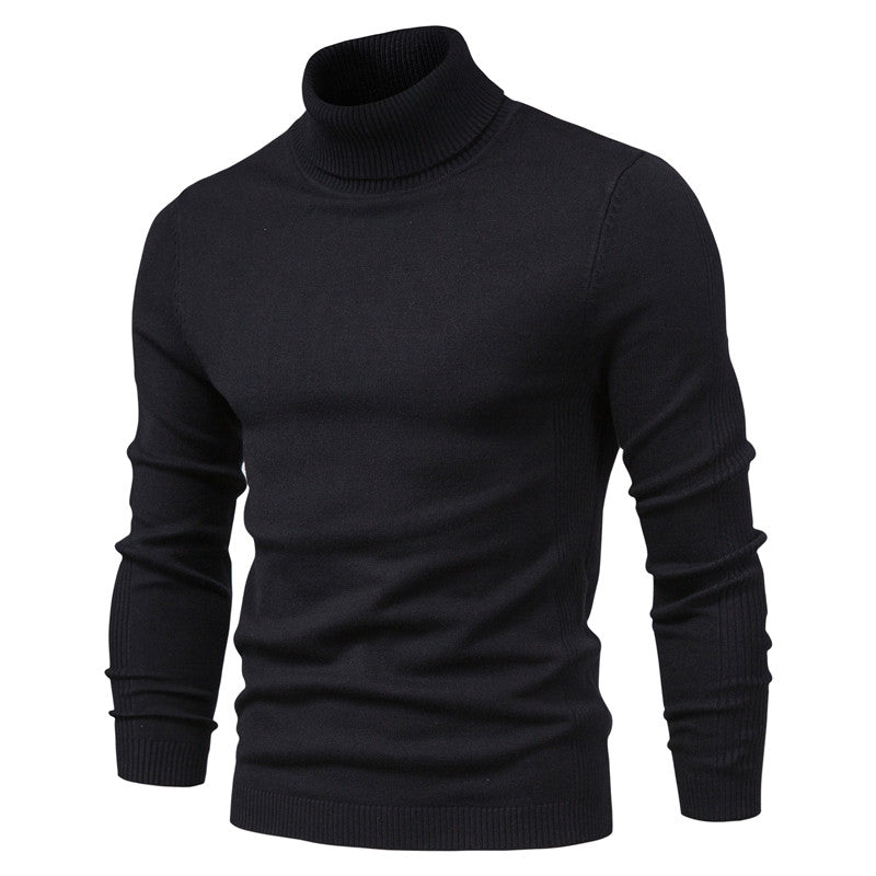 Andrew | Warm Knitted High Neck Sweater For Men