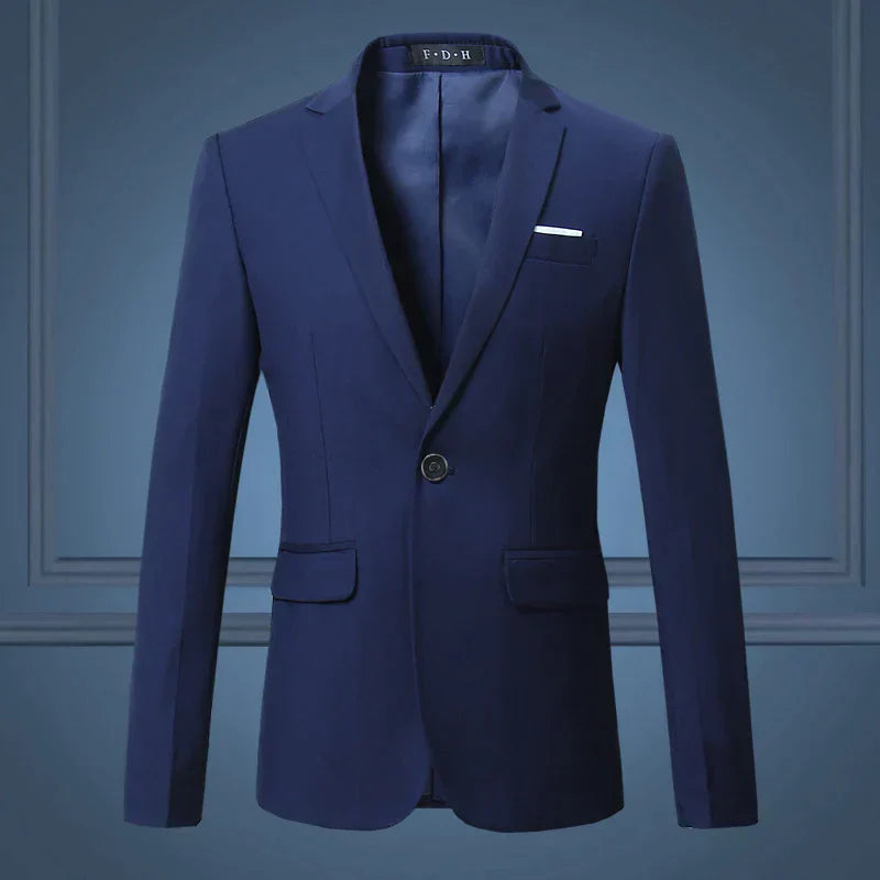 Andrew | Men’s Classic One Button Tailored Suit Blazer
