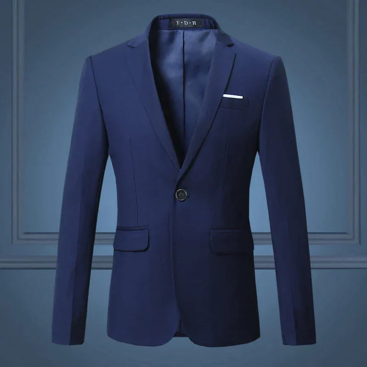 Andrew | Men’s Classic One Button Tailored Suit Blazer