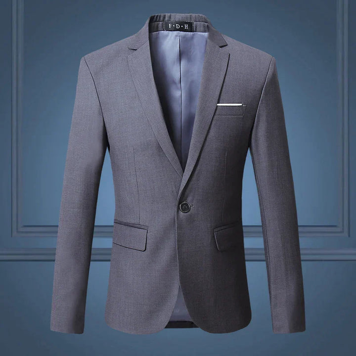 Andrew | Men’s Classic One Button Tailored Suit Blazer