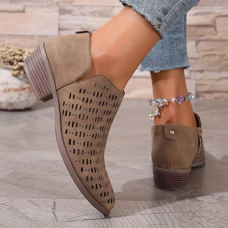 Eleanor | Women Spring Casual Cutout Ankle Boots