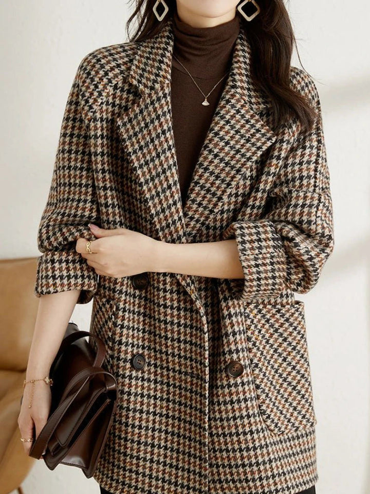 Jessica | Women Spring Check Blazer Jacket