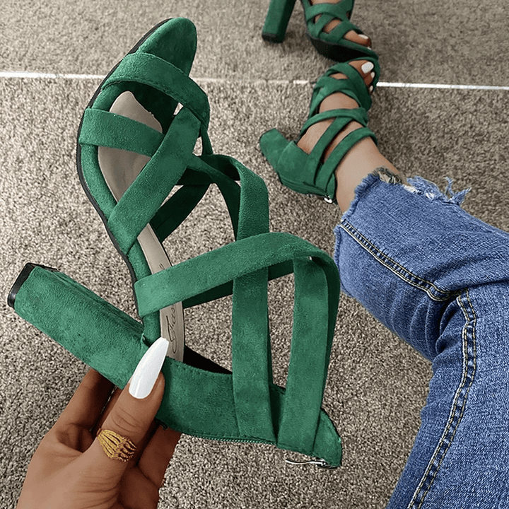 Paige | Women’s Chunky Heel Strappy Shoes
