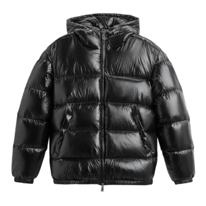 Derek | Men’s Shiny Hooded Quilted Jacket